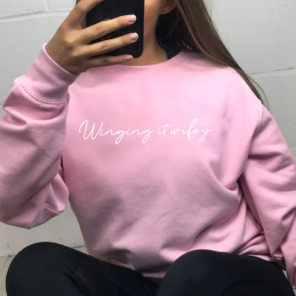 Winging It Wifey Sweater (MRK X)