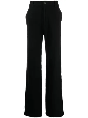 Wool Straight-Leg Trousers cheap bottoms online shop