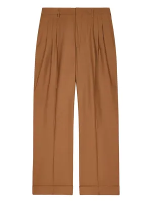 Wool Straight Trousers cheap bottoms online shop