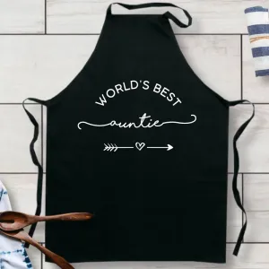World's Best Auntie Apron (MRK X) Auntie Clothing - auntie fashion outlet