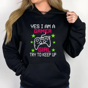 Yes I'm A Gamer Girl Hoodie girls skirts clearance