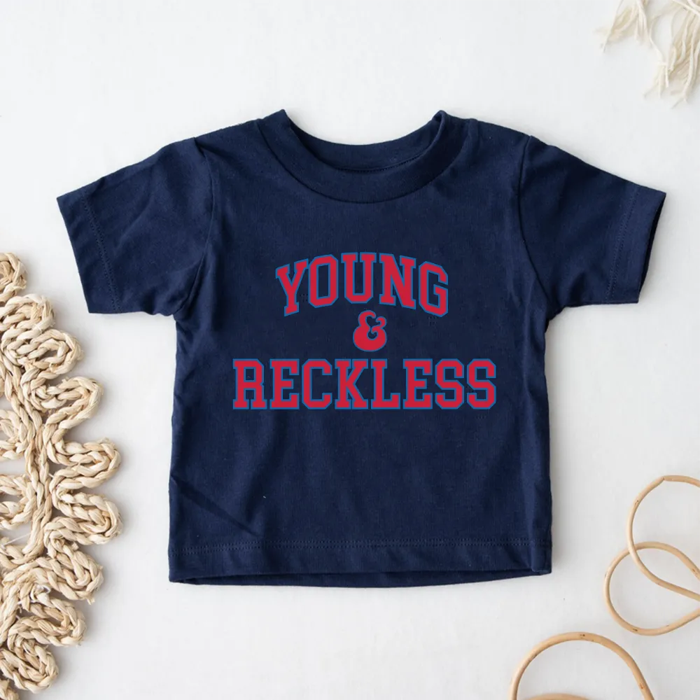 Young & Reckless College Kids Blue/Red T-shirt