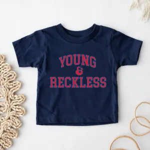 Young & Reckless College Kids Blue/Red T-shirt boys apparel promo code