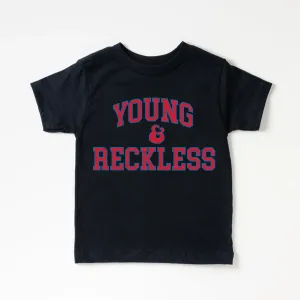 Young & Reckless College Kids Blue/Red T-shirt boys apparel promo code