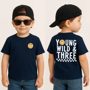 Young Wild & Three Smiley Face T-Shirt boys apparel promo code
