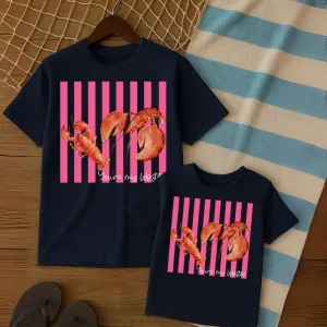 You're My Lobster Beach Striped Matching T-Shirts Navy maternity leggings online