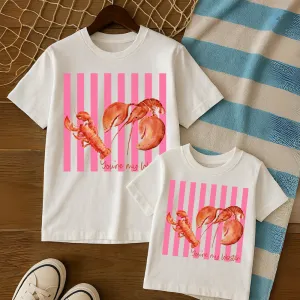 You're My Lobster Beach Striped Matching T-Shirts White maternity leggings online