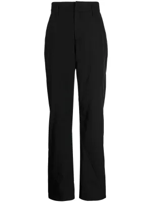 Zip-Detail High-Waist Trousers cheap bottoms online shop