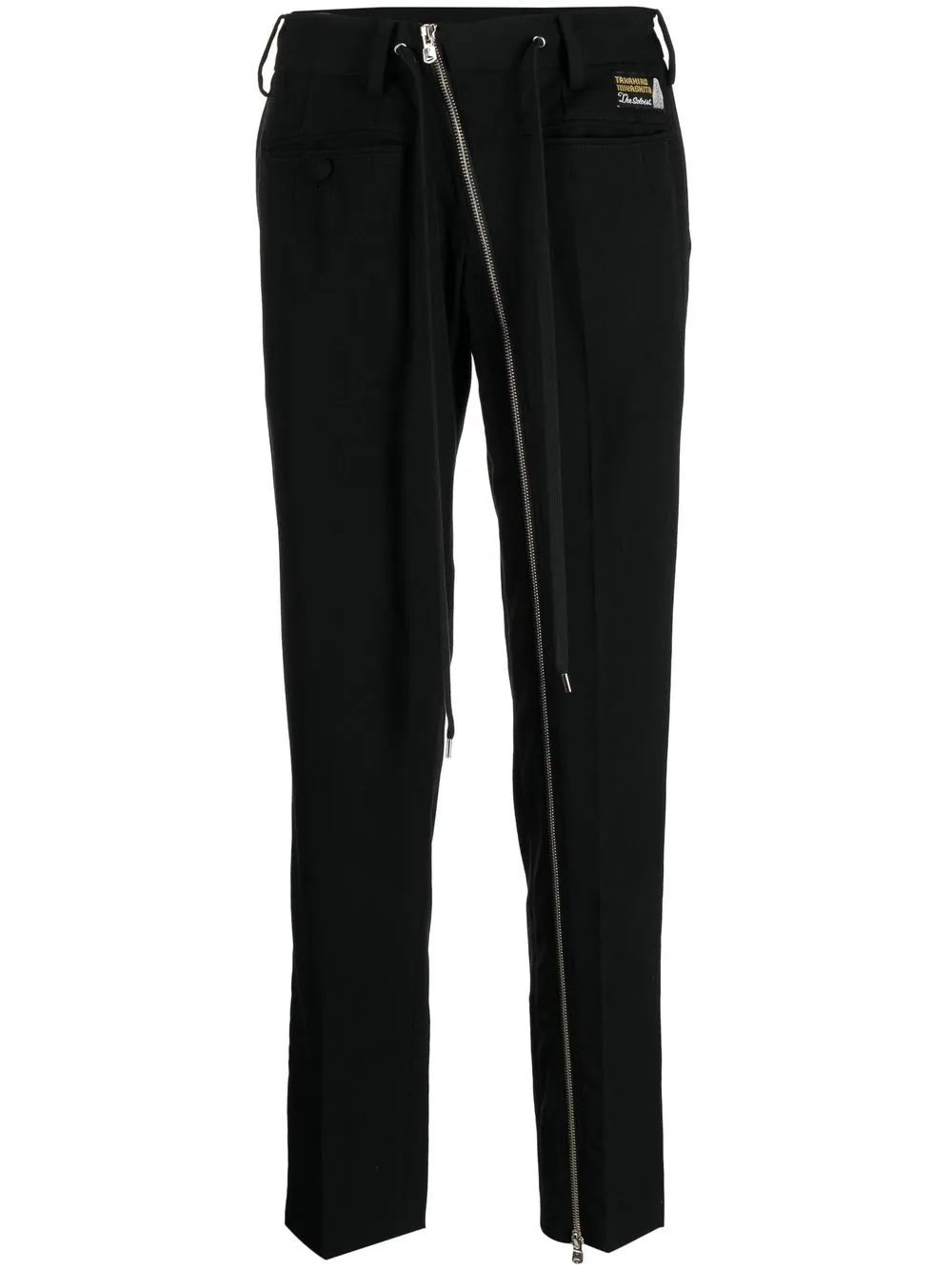 Zip-Detail Tailored Trousers cheap bottoms online shop