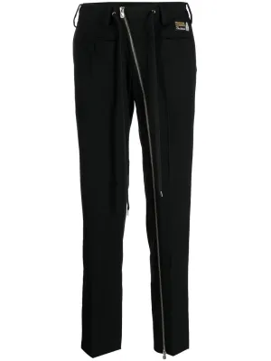 Zip-Detail Tailored Trousers cheap bottoms online shop