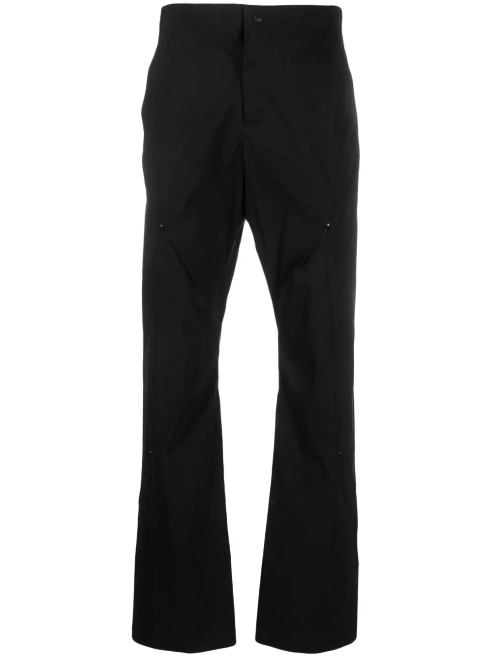 Zip-Details Flared Trousers cheap bottoms online shop