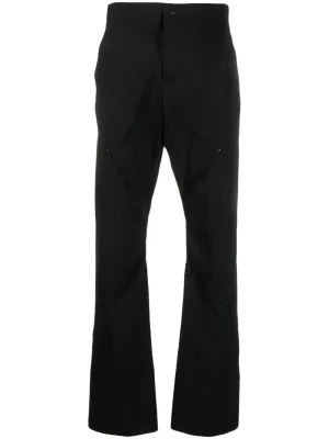 Zip-Details Flared Trousers cheap bottoms online shop