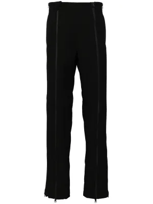 Zip-Up Cotton-Blend Trousers cheap bottoms online shop